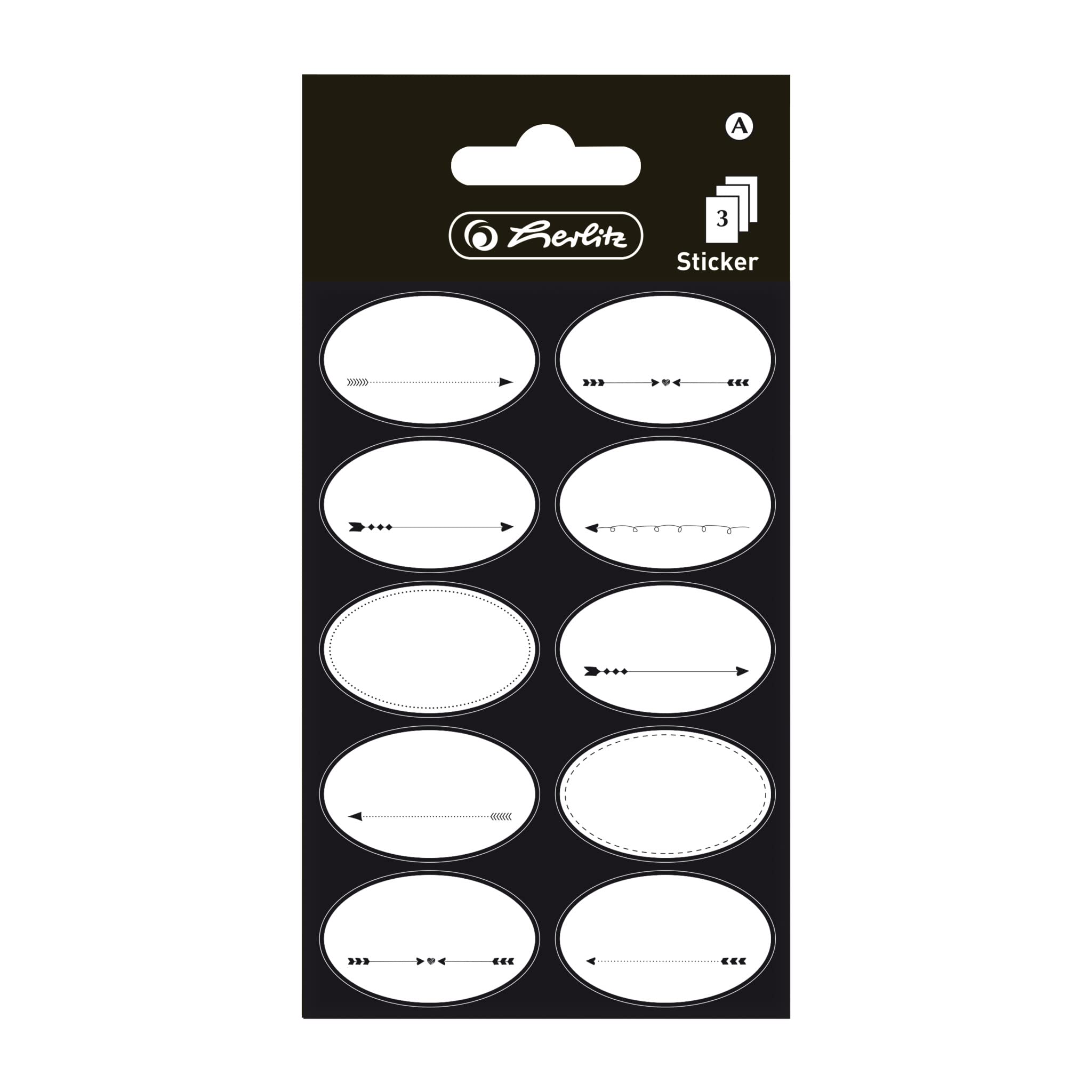 herlitz-sticker-just-black-selbstklebend-beschreibbar-10-x-3-bogen image 2