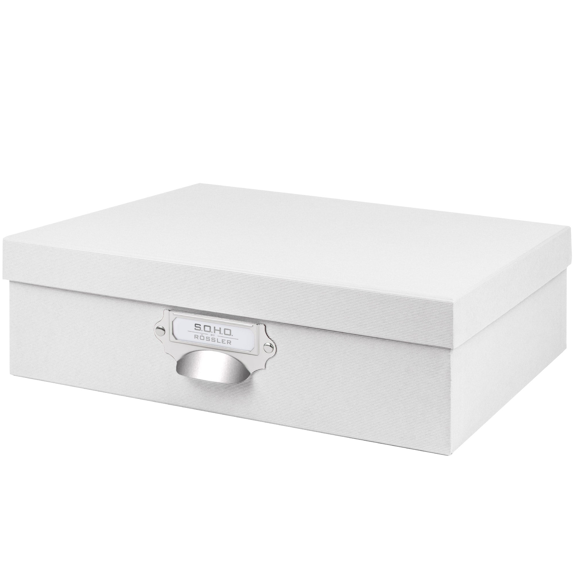 r-ssler-s-o-h-o-aufbewahrungsbox-mit-deckel-a4-wei image 1