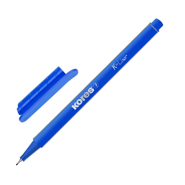 kores-k-liner-fineliner-0-4-mm-blau-12-st-ck image 1