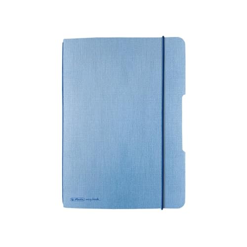 herlitz-notizheft-flex-leinen-a5-40-blatt-punktiert-hellblau-1-st-ck image 4