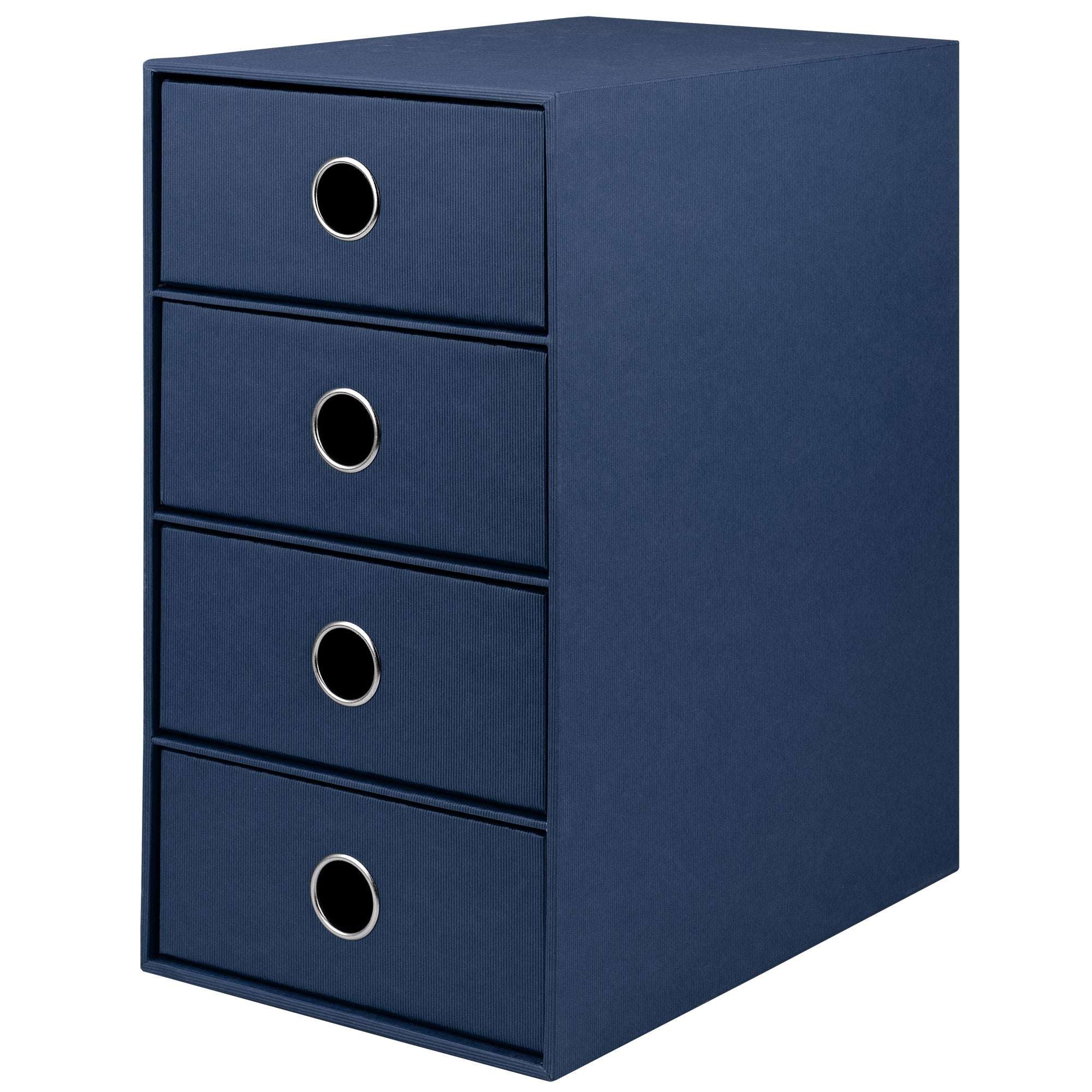 r-ssler-s-o-h-o-schubladenbox-a5-din-lang-4-f-cher-navy-blau image 1