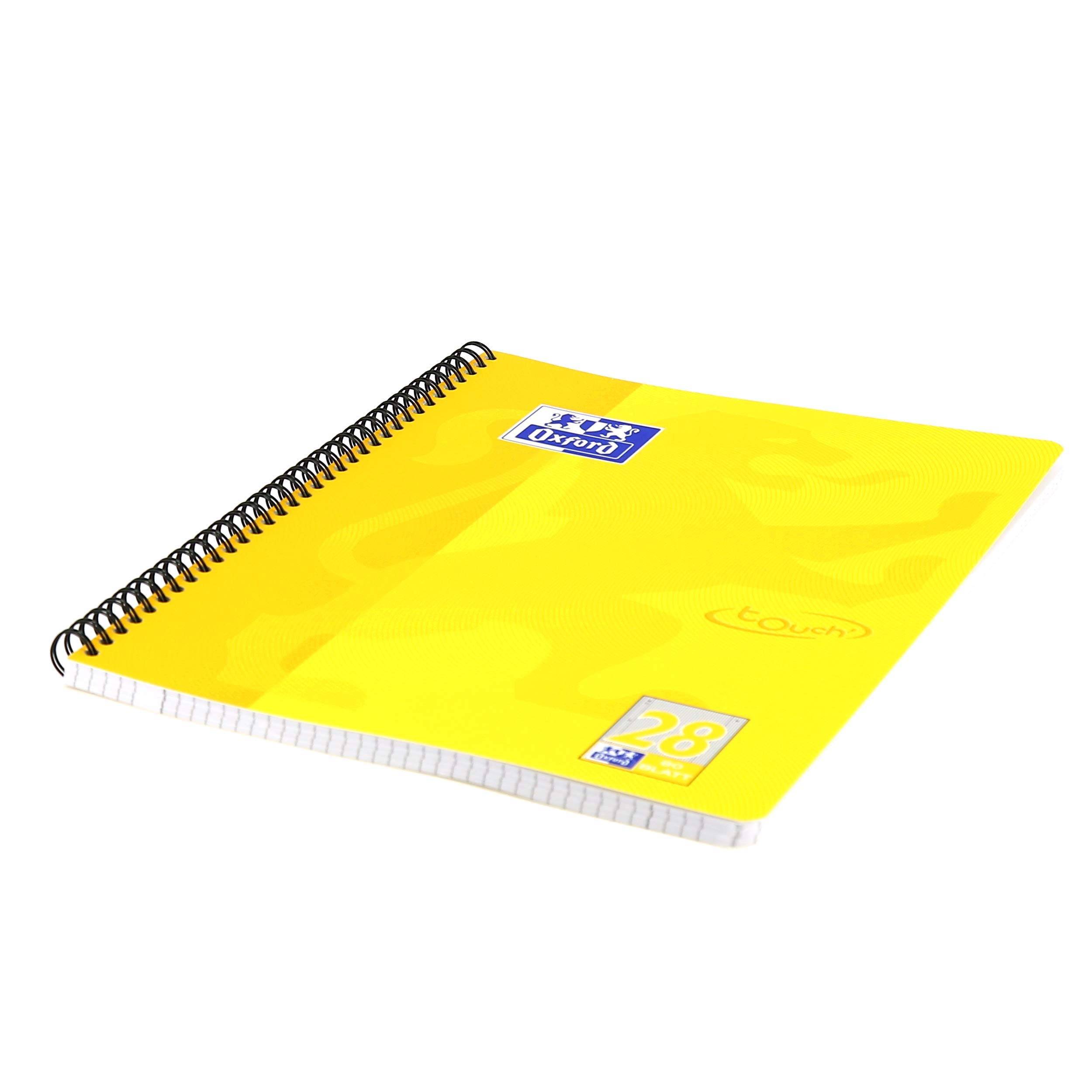 oxford-touch-collegeblock-a4-kariert-doppelrand-lineatur-28-gelb-10-st-ck image 5