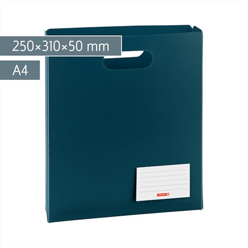 brunnen-heftbox-a4-denim-heftmappe-aus-pp-250-x-310-x-50-mm-mit-namensschild image 5