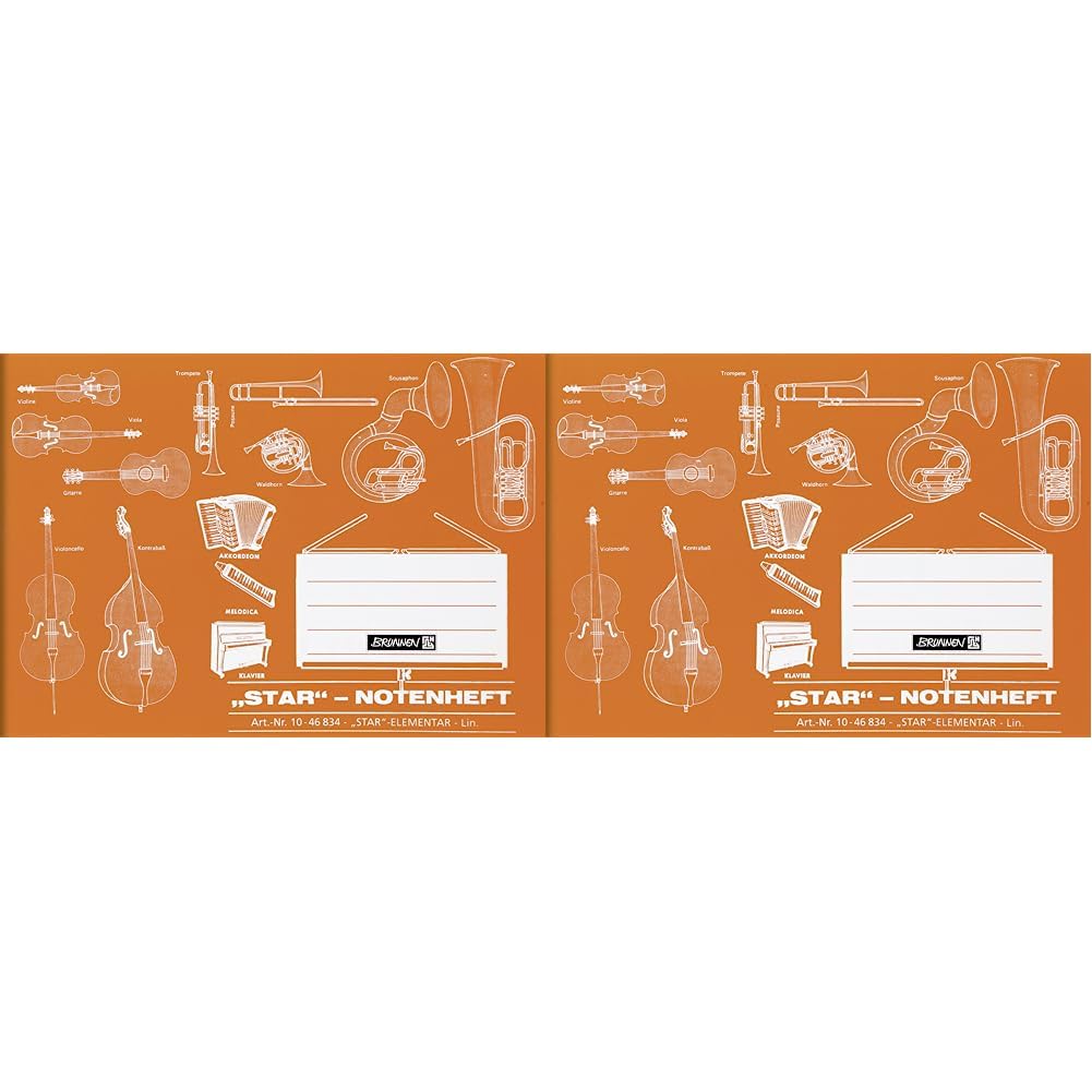 brunnen-1046834-notenheft-a5-quer-8-blatt-80-g-m image 3