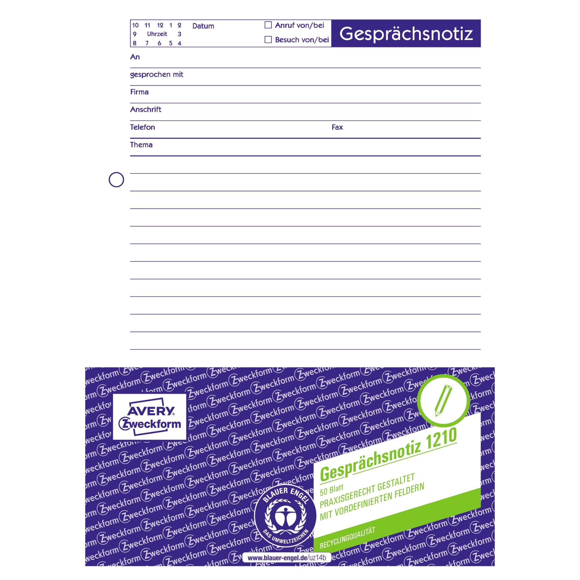 avery-zweckform-1018-gespr-chsnotiz-a5-abrei-block-gelb-50-blatt-gelocht image 7
