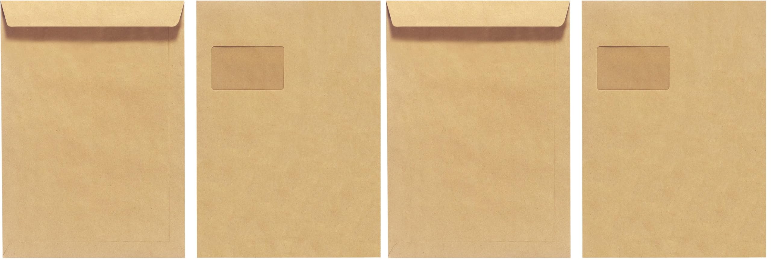 herlitz-versandtasche-c4-90-g-nassklebend-mit-fenster-braun-10-st-ck image 2
