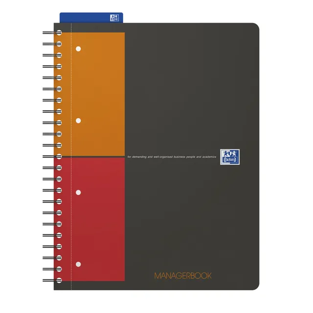 oxford-managerbook-international-a4-liniert-160-seiten-mit-5-registern image 1