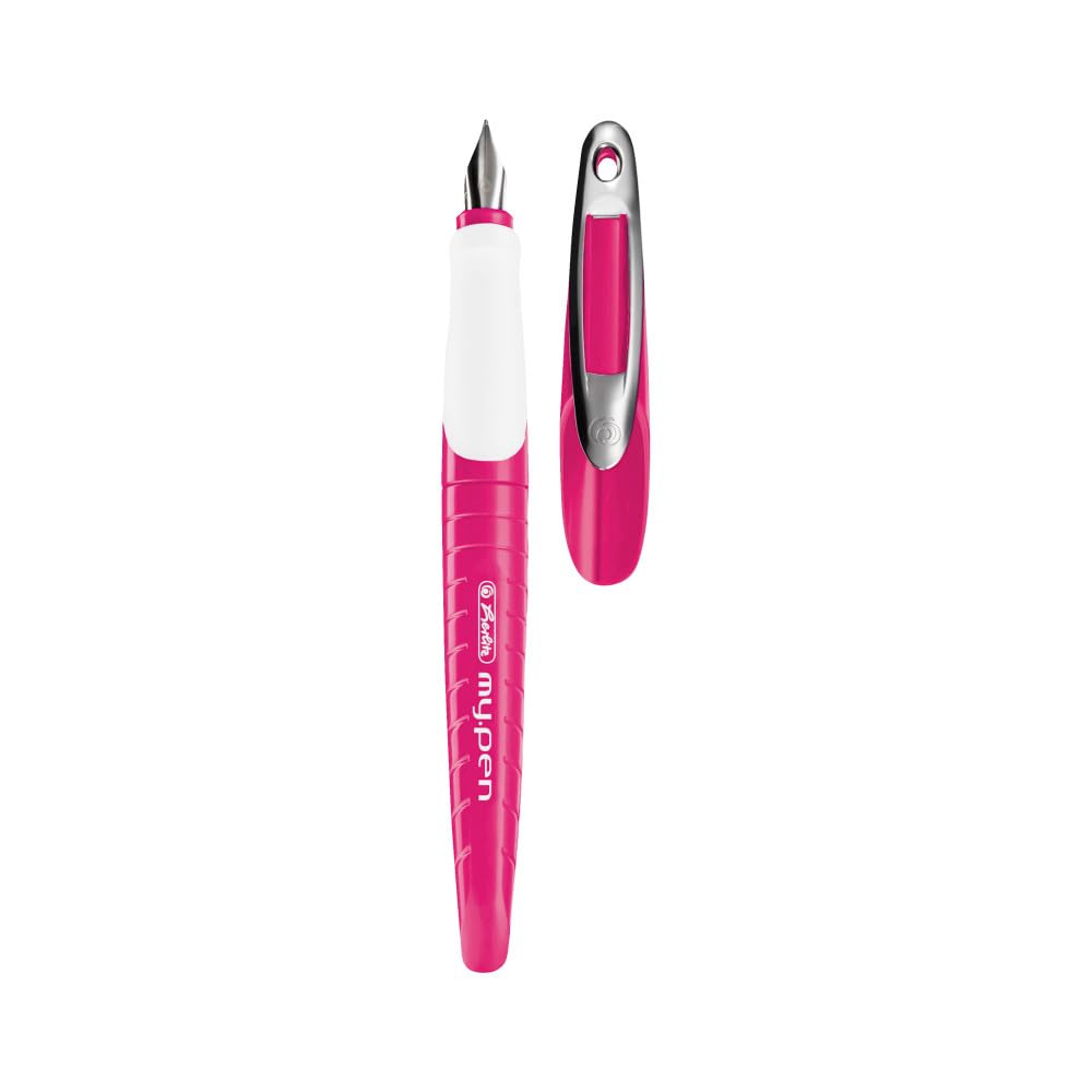 herlitz-schulf-llhalter-my-pen-m-feder-rechtsh-nder-pink-wei image 2
