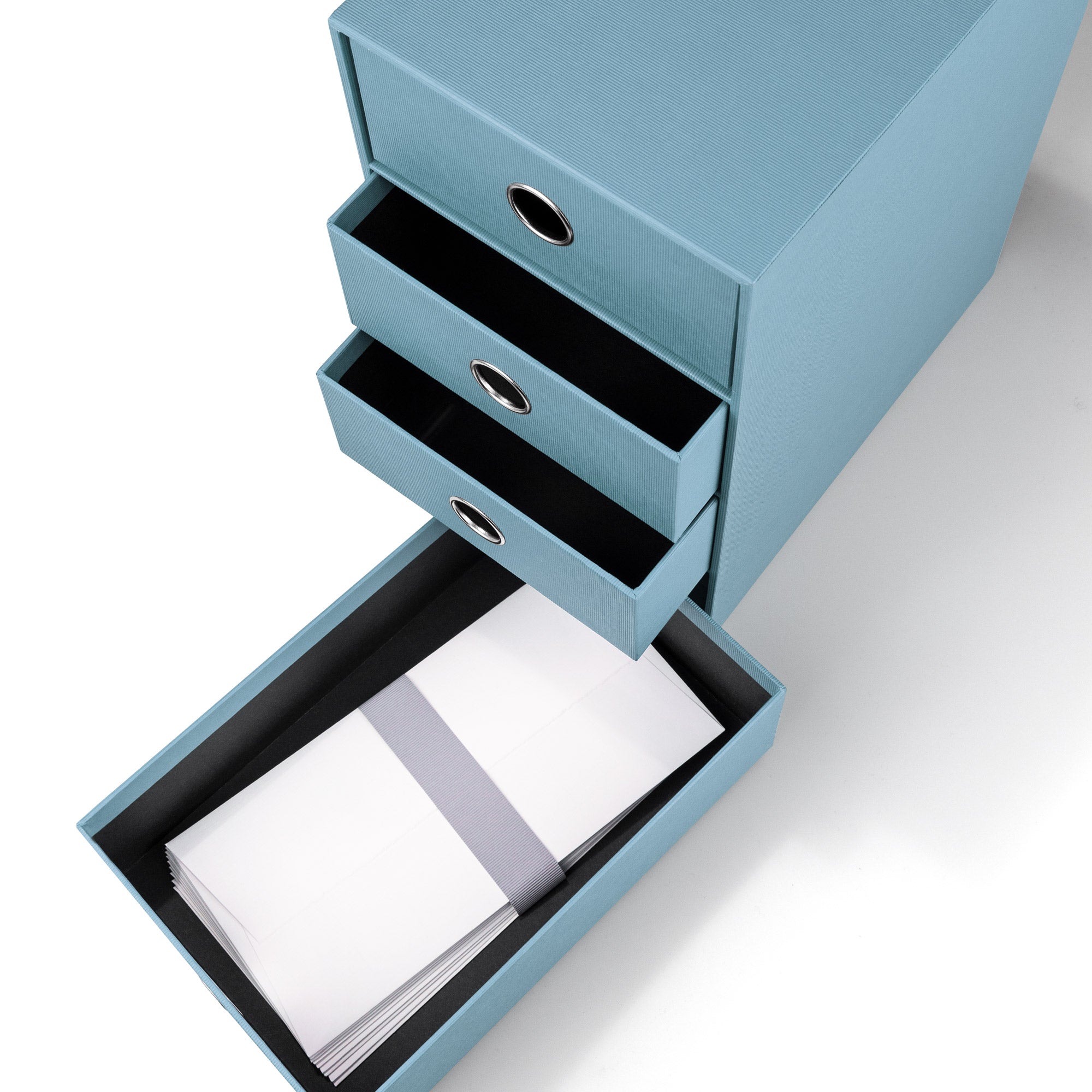 r-ssler-s-o-h-o-schubladenbox-a5-din-lang-4-f-cher-denim-blau image 4