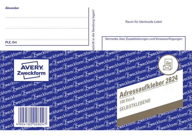 avery-zweckform-2824-adressaufkleber-din-a6-selbstklebend-wei-100-blatt image 1