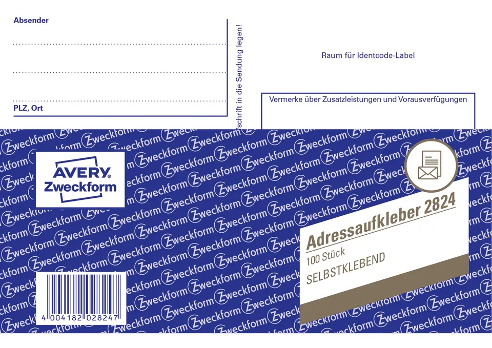 avery-zweckform-2824-adressaufkleber-din-a6-selbstklebend-wei-100-blatt image 1