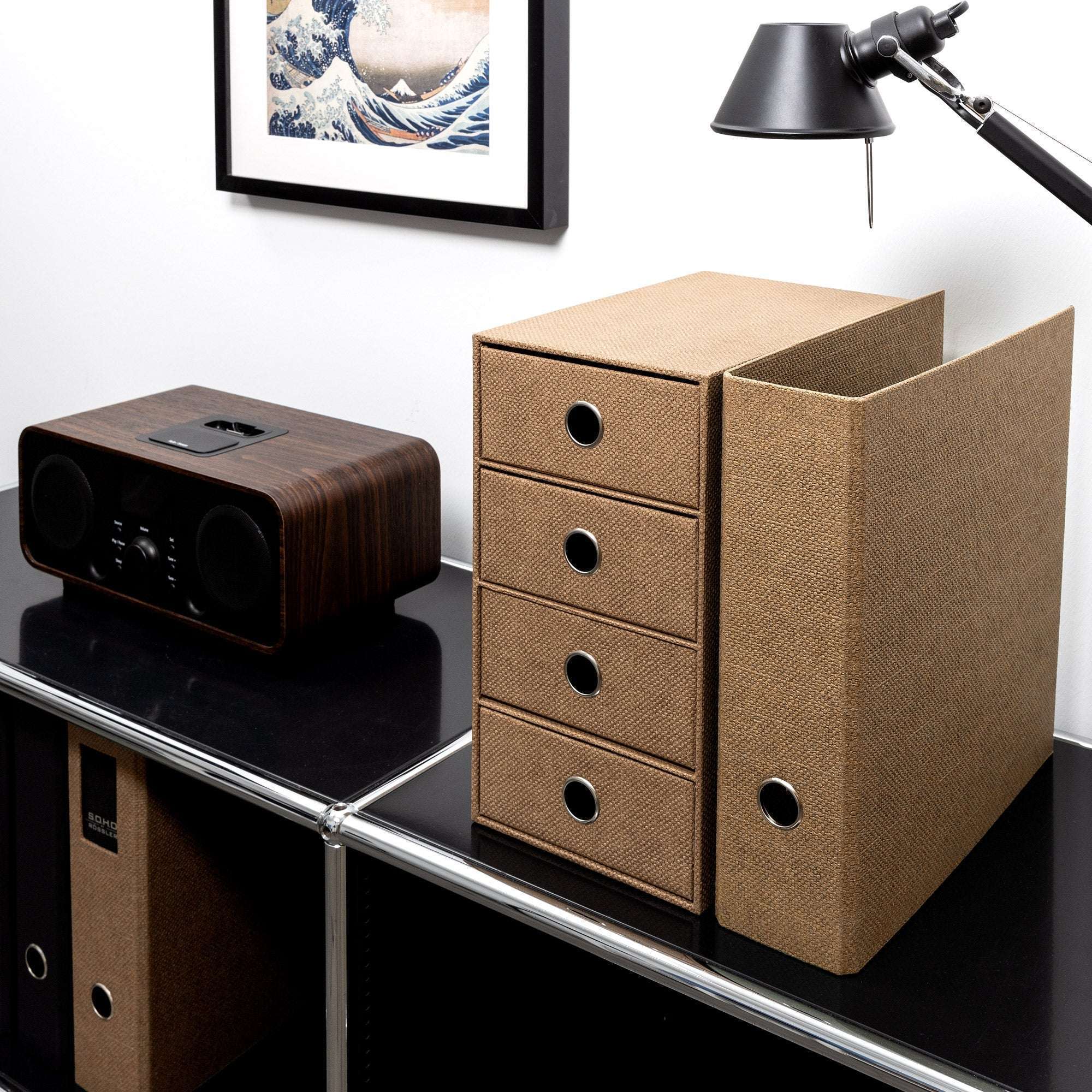 r-ssler-s-o-h-o-schubladenbox-a5-4-f-cher-haselnuss-braun image 8