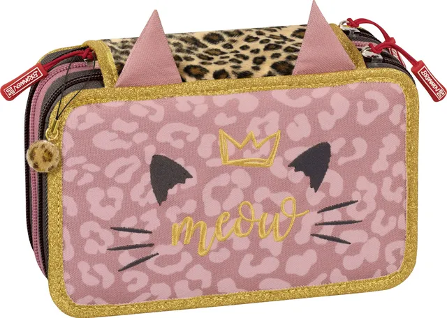 brunnen-sch-ler-etui-s-maepp-sweet-wild-cat-19-5-x-13-5-x-7-cm-3-rei-verschl-sse image 1