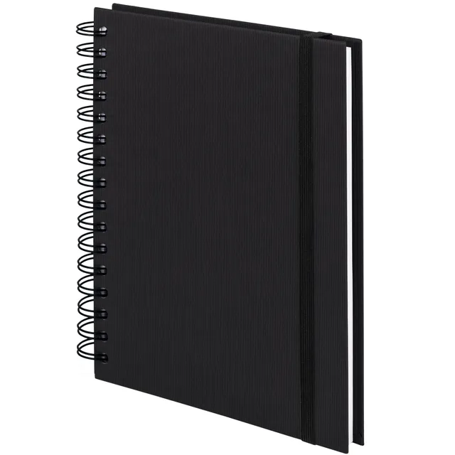 r-ssler-s-o-h-o-notizbuch-a5-hardcover-blanko-mit-gummizug-schwarz image 1