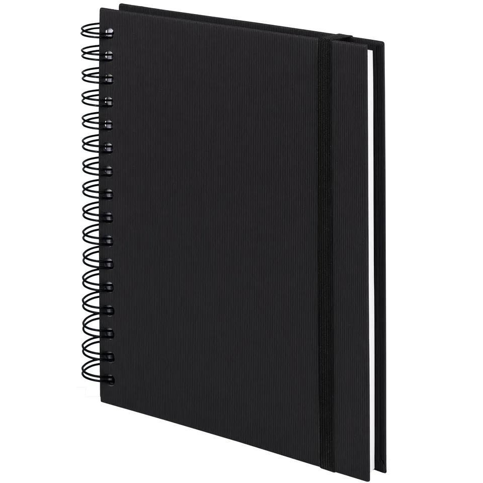 r-ssler-s-o-h-o-notizbuch-a5-hardcover-blanko-mit-gummizug-schwarz image 1