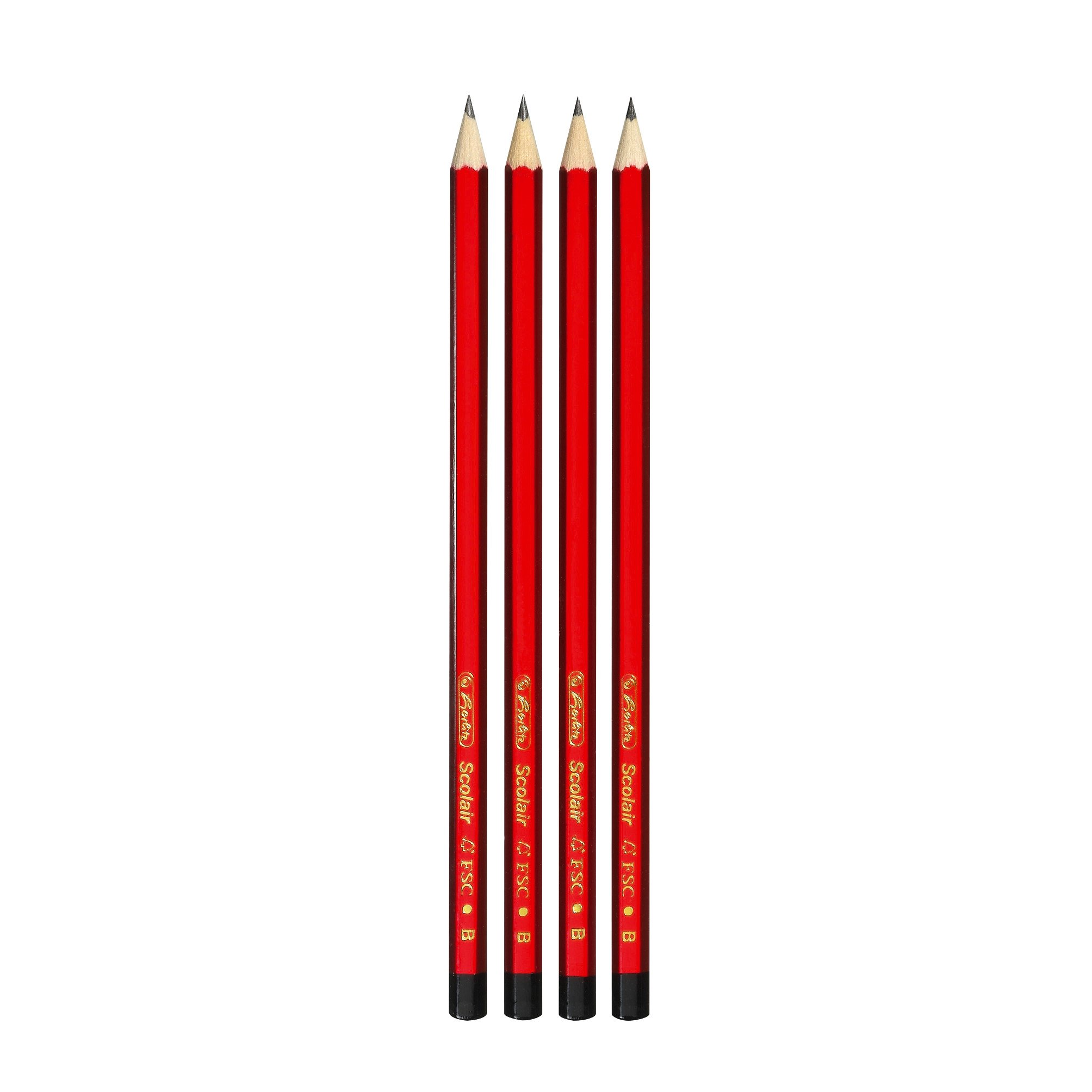 herlitz-scolair-bleistifte-b-bruchsicher-4-st-ck-auf-blisterkarte image 2