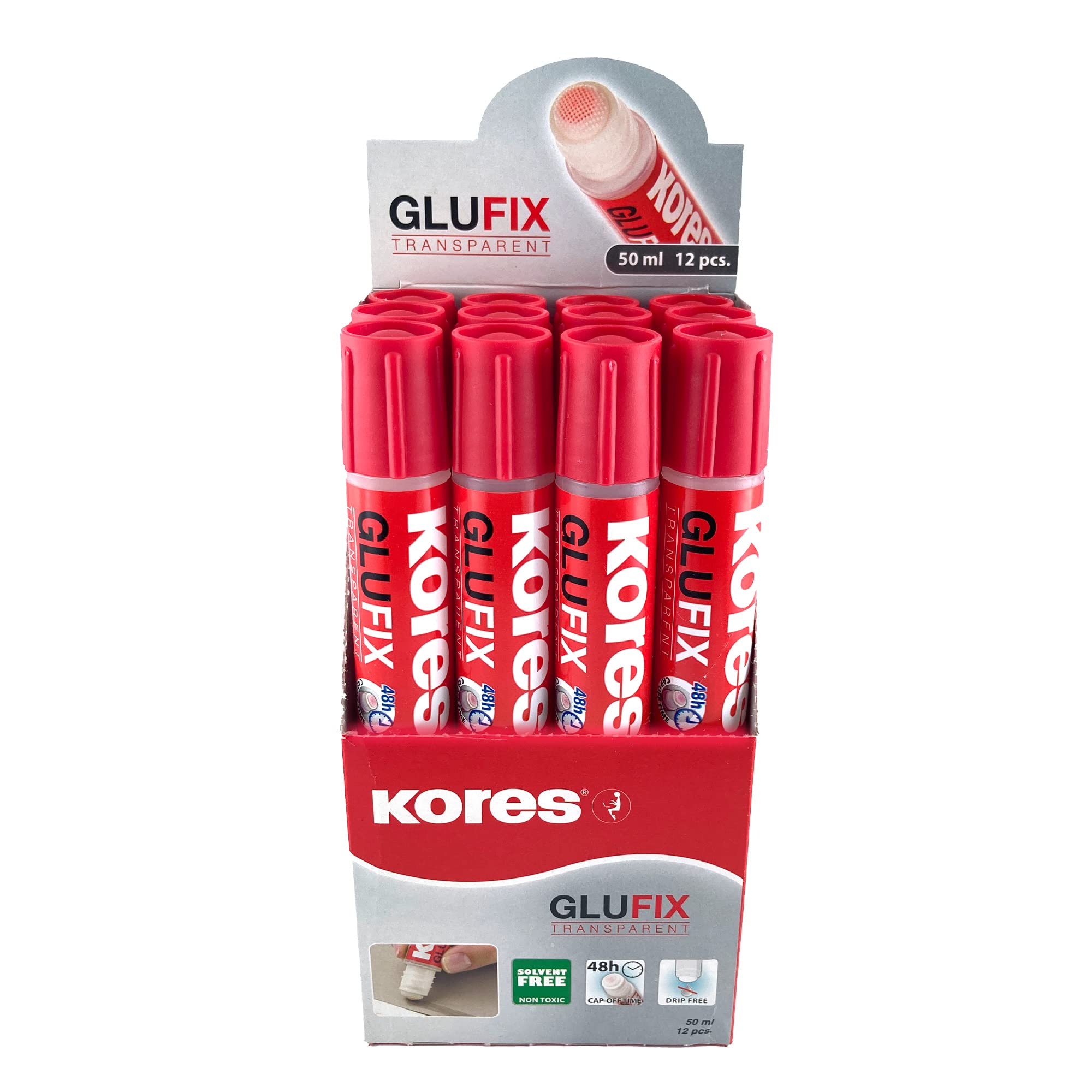 kores-glufix-fl-ssigkleber-transparent-tropffrei-50ml-12-tuben image 8