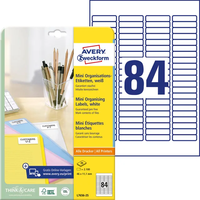 avery-zweckform-l7656-25-mini-organisationsetiketten-46x11-1-mm-2-100-st-ck-wei image 1