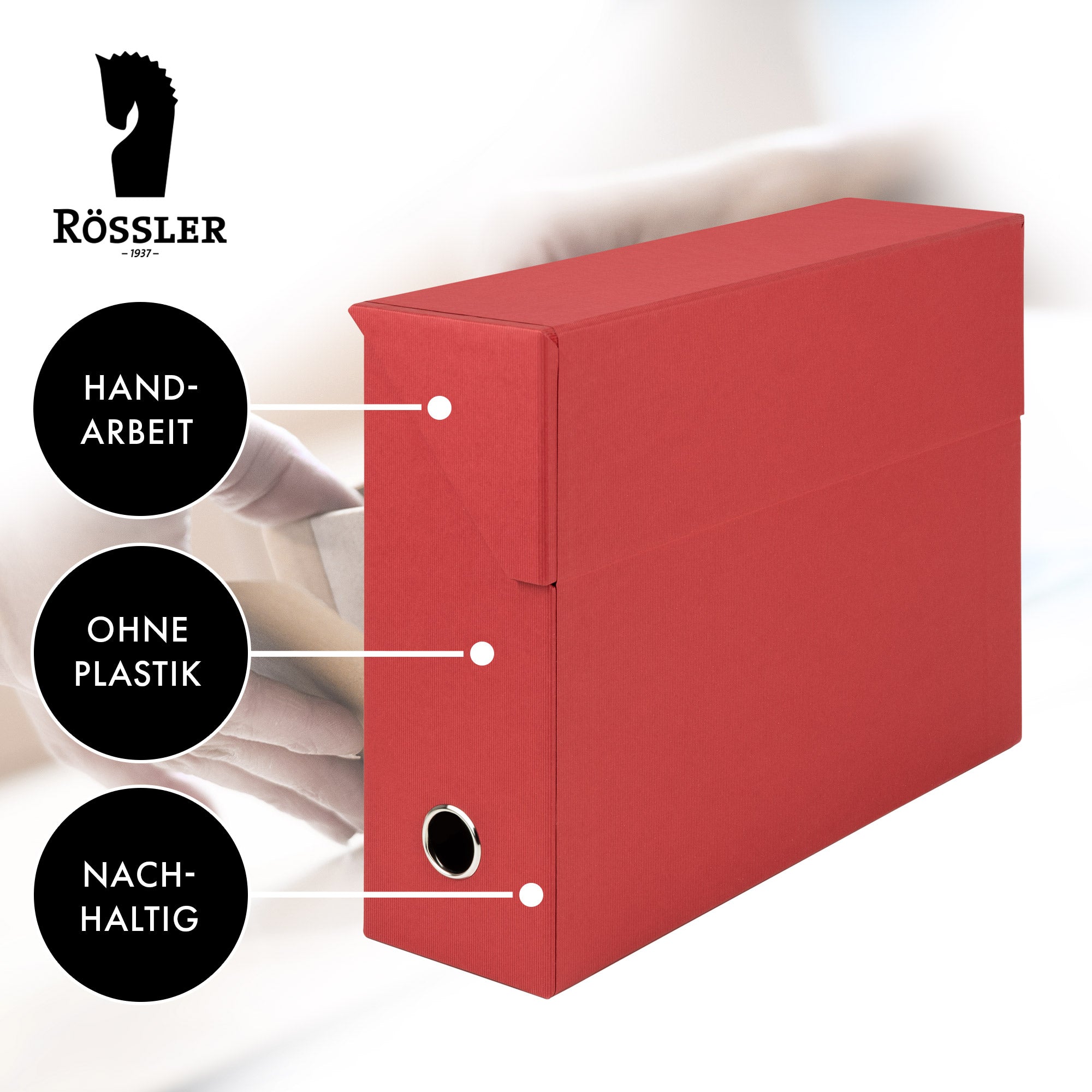 r-ssler-s-o-h-o-archivbox-a4-800-blatt-rot-mit-rippenpr-gung image 4