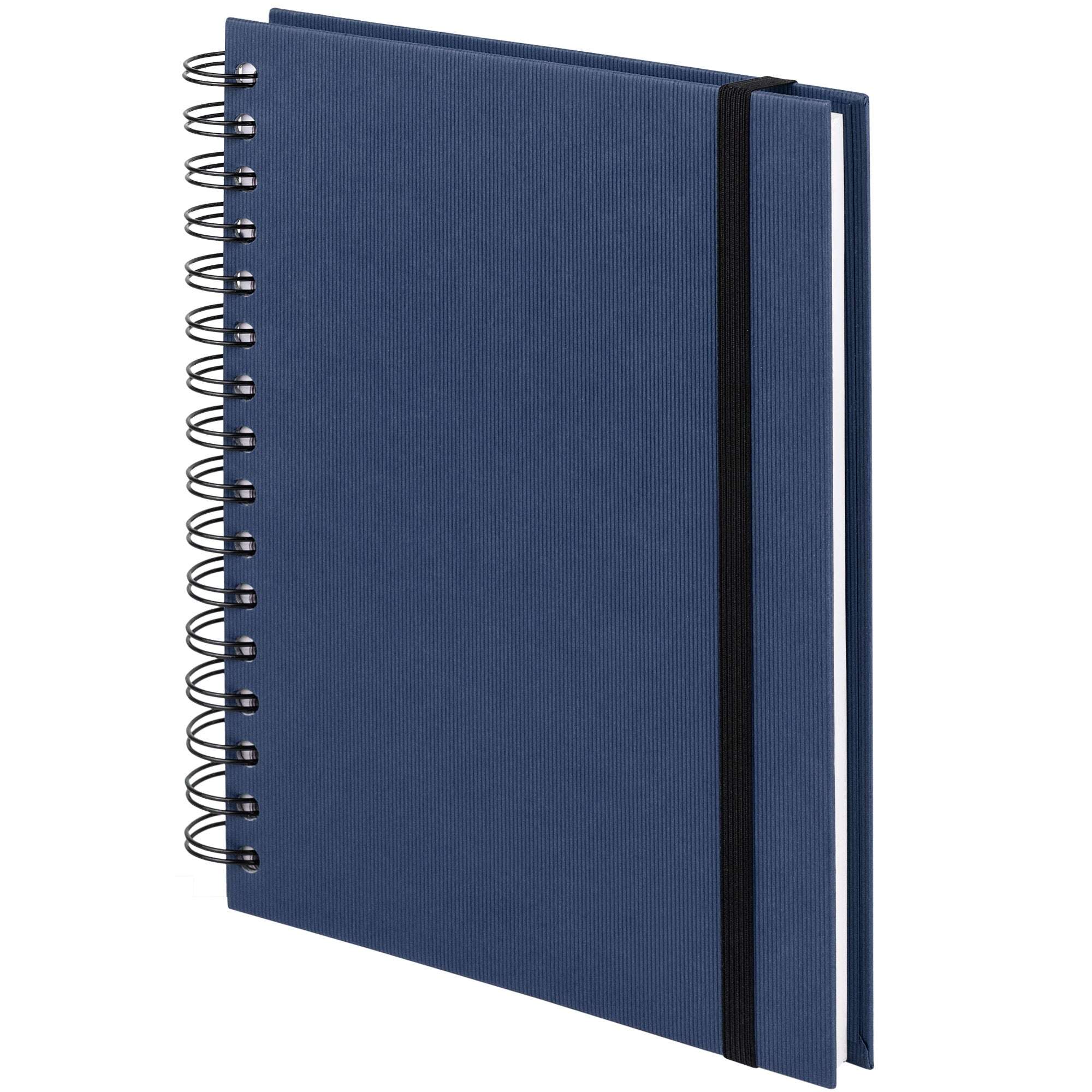 r-ssler-s-o-h-o-notizbuch-a5-hardcover-blanko-mit-gummizug-navy-blau image 1