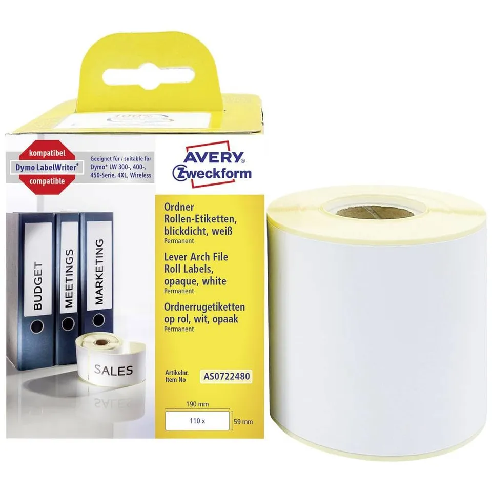 avery-zweckform-as0722480-ordneretiketten-breit-59x190-mm-f-r-dymo-labelwriter image 1