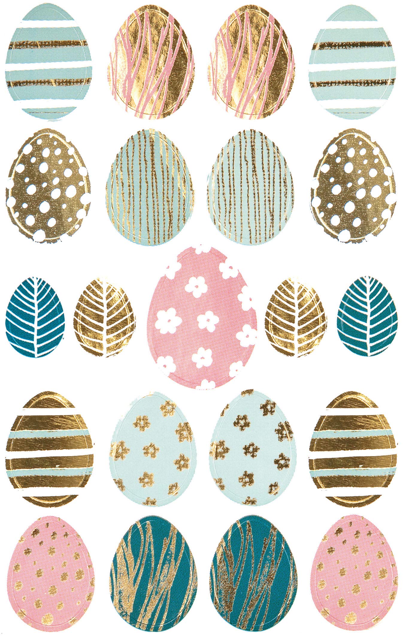 avery-zweckform-z-design-39183-ostersticker-21-aufkleber-pastell-mit-goldpr-gung image 1