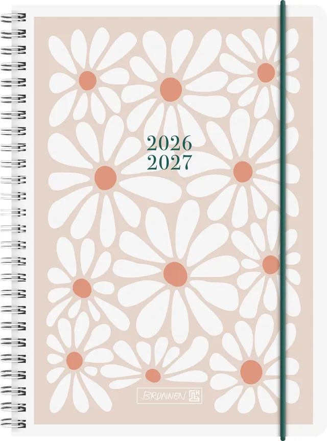 brunnen-sch-lerkalender-2026-2027-daisy-a5-wochenkalender-kunststoff image 1
