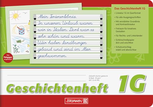 brunnen-geschichtenheft-1045990-klasse-1-a5-lineatur-1g-16-blatt image 4
