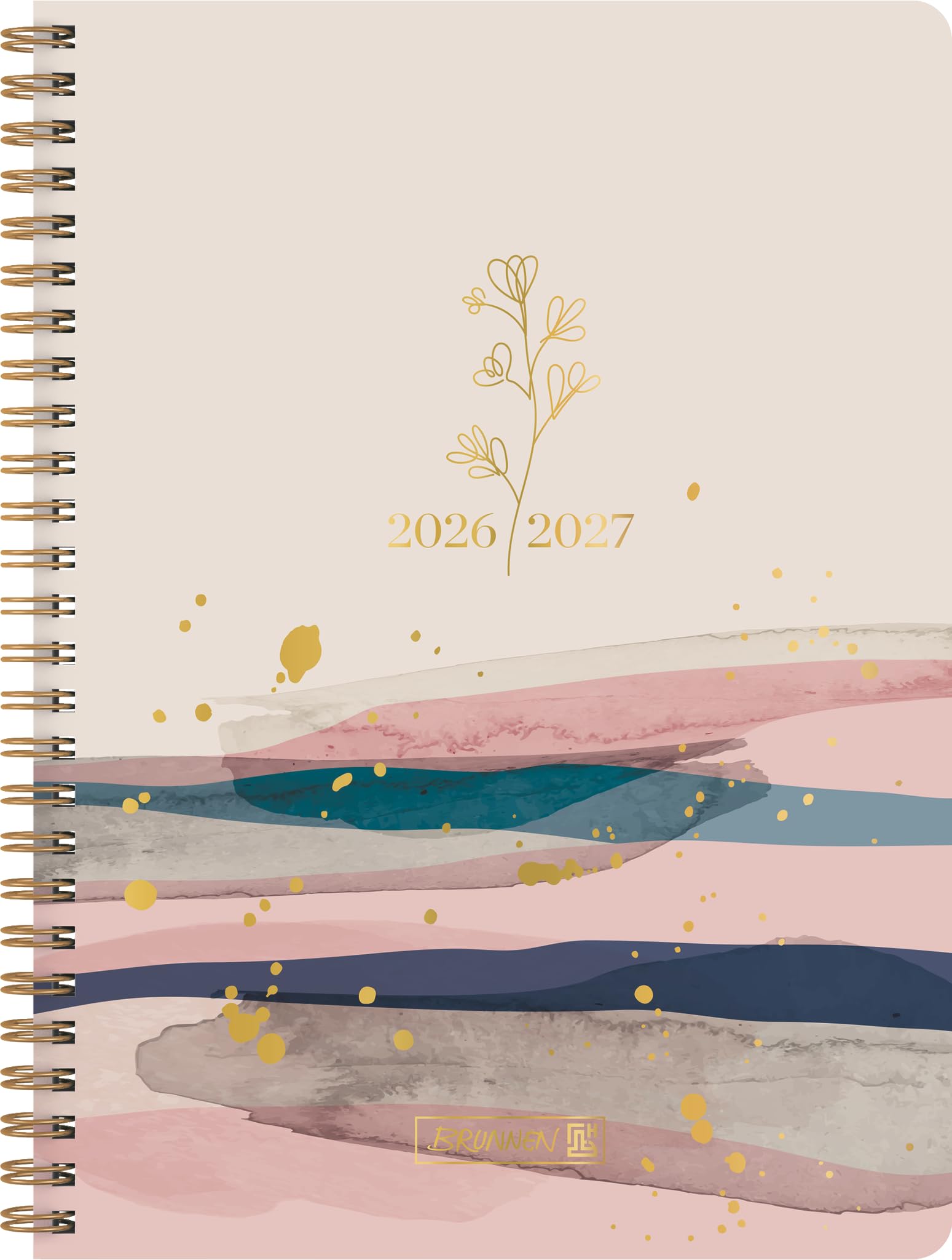 brunnen-sch-lerkalender-style-2026-2027-harmony-a5-kunststoff-beige-rosa-2-seite image 1