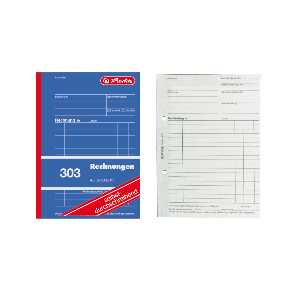 herlitz-888552-rechnungsbuch-a6-2-x-40-blatt-selbstdurchschreibend-5-st-ck image 2