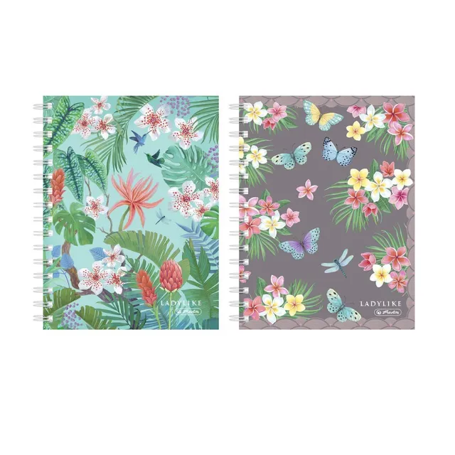 herlitz-spiralboutiquebuch-a6-ladylike-kariert-100-blatt image 1