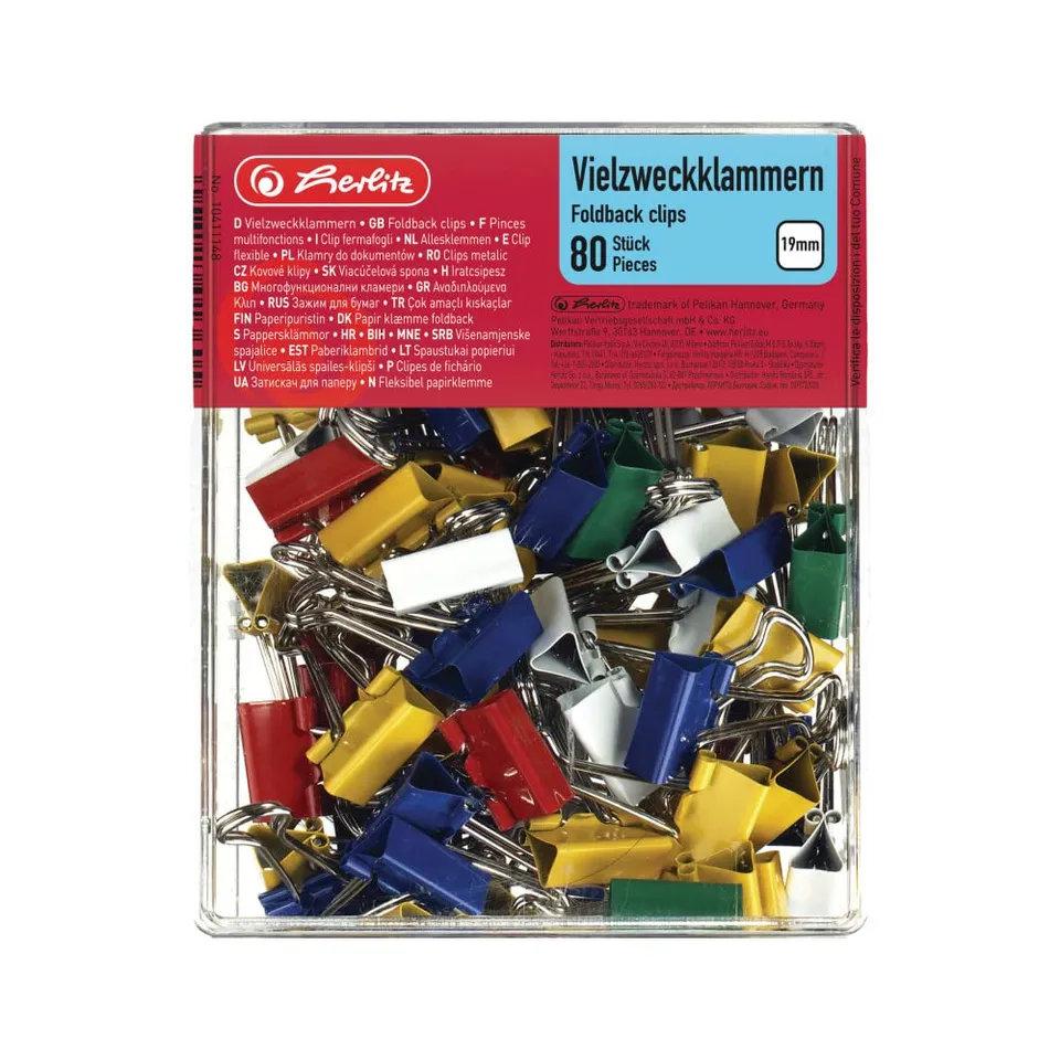 herlitz-vielzweckklammern-box-19-mm-farbig-sortiert-80-st-ck image 1