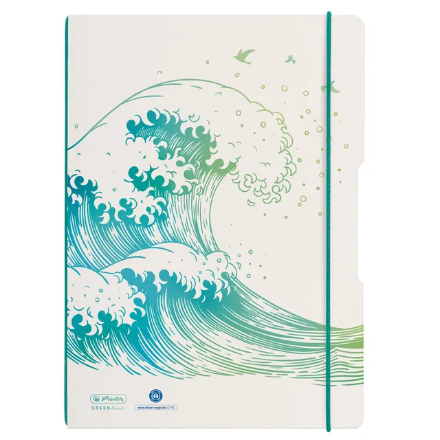 herlitz-greenline-flex-notizheft-a4-liniert-kariert-2x-40-blatt image 1