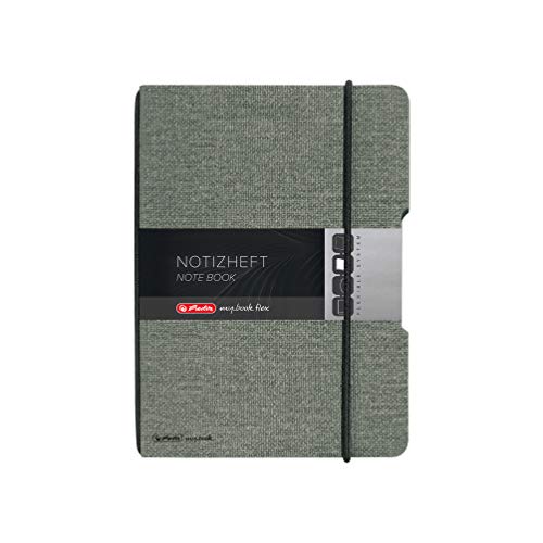 herlitz-50033706-notizheft-flex-leinen-a5-punktiert-40-blatt-grau image 6