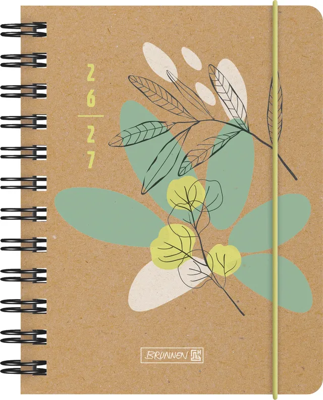 brunnen-sch-lerkalender-2026-2027-sprout-a6-1-seite-1-tag-hardcover-kraftpapier image 1