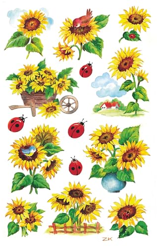 avery-zweckform-z-design-54171-deko-sticker-sonnenblumen-mit-glitzer-28-st-ck image 8