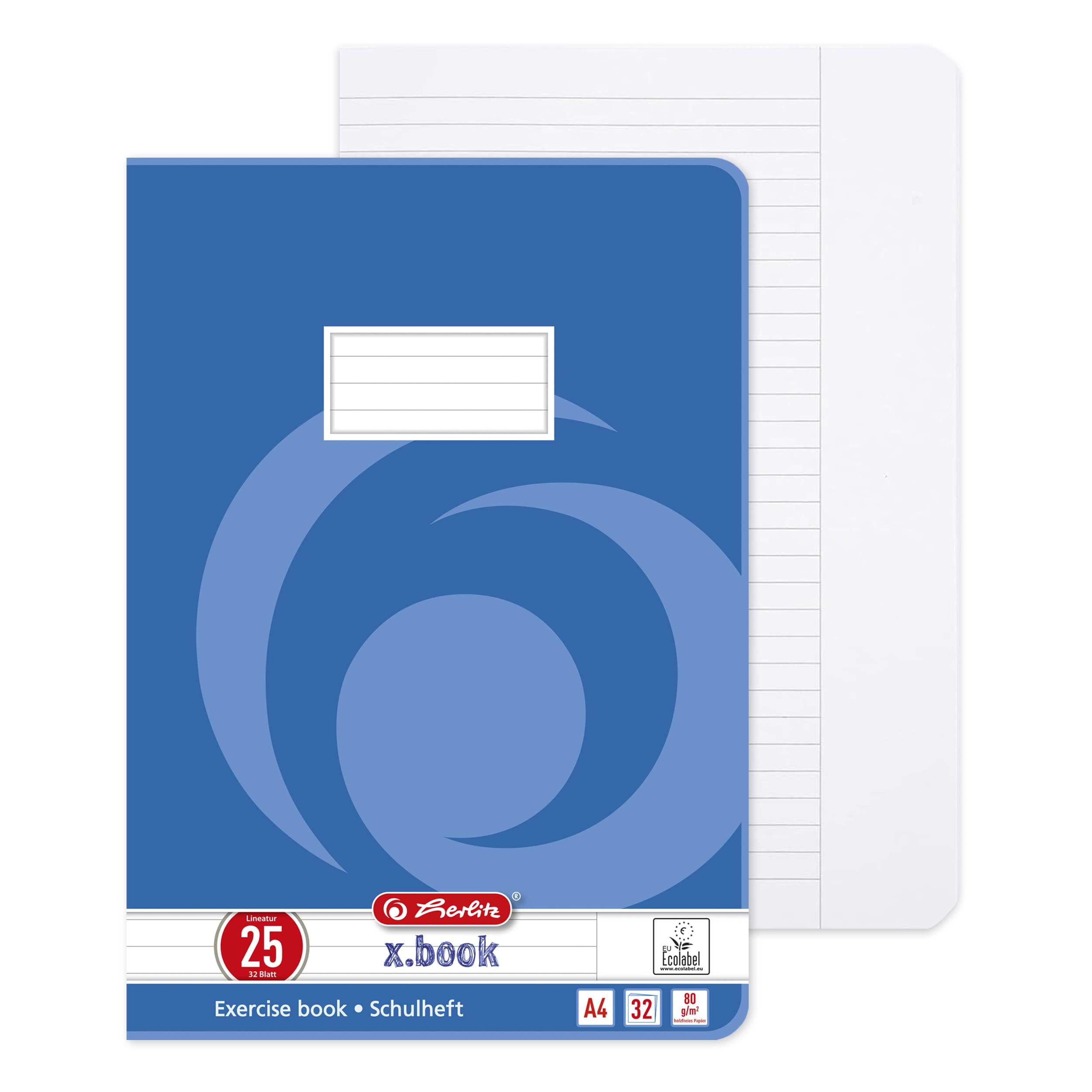 herlitz-x-book-schulheft-a4-liniert-lineatur-25-32-blatt-5-st-ck image 3