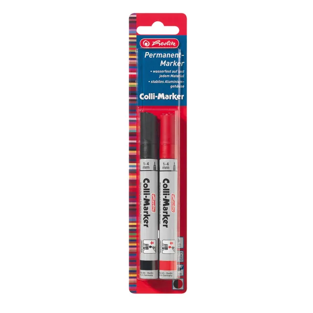 herlitz-colli-marker-1-4-mm-sortiert-schwarz-rot-2-st-ck image 1