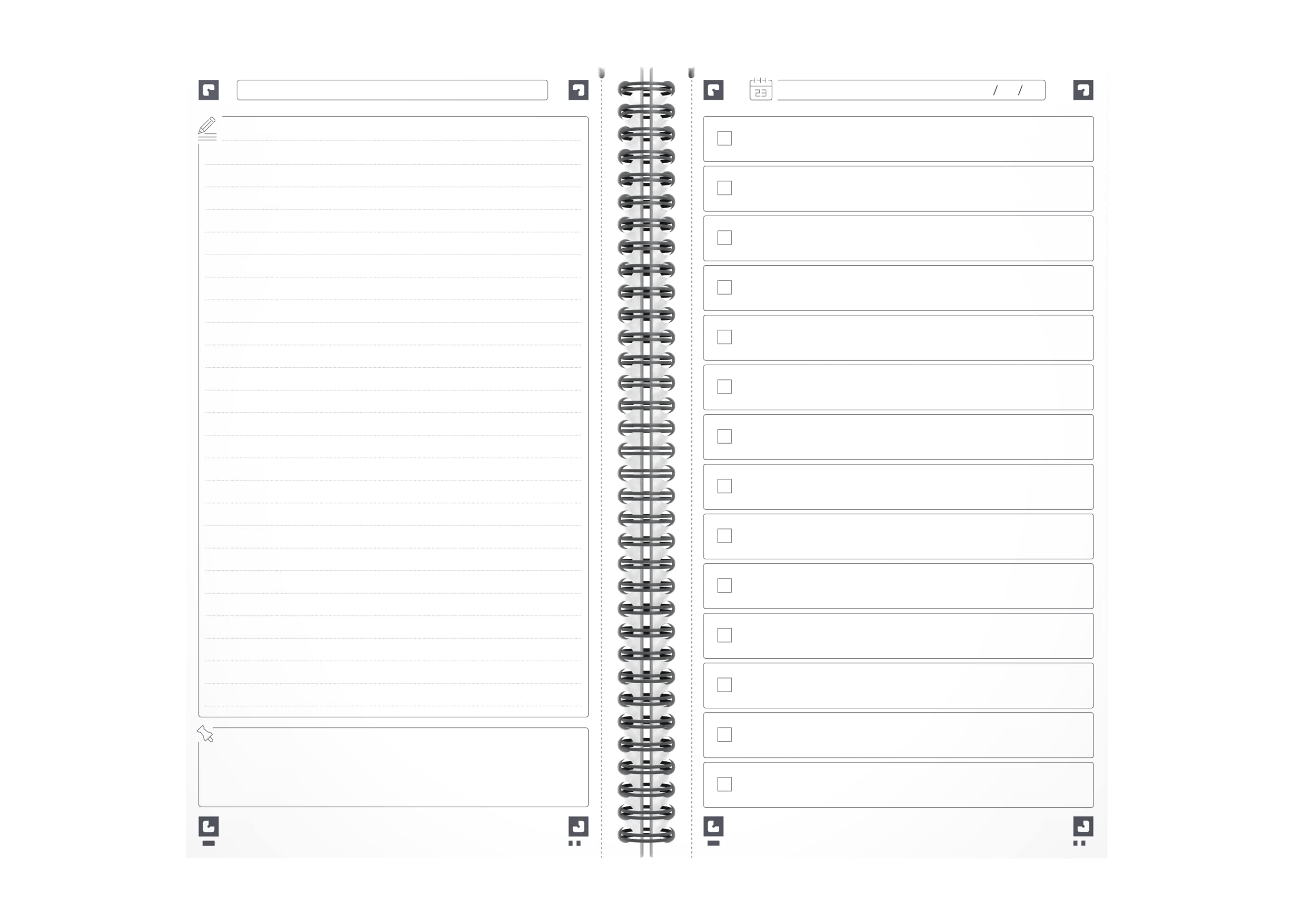 oxford-task-manager-to-do-notizbuch-a5-blau-spiralbindung-460-seiten image 4