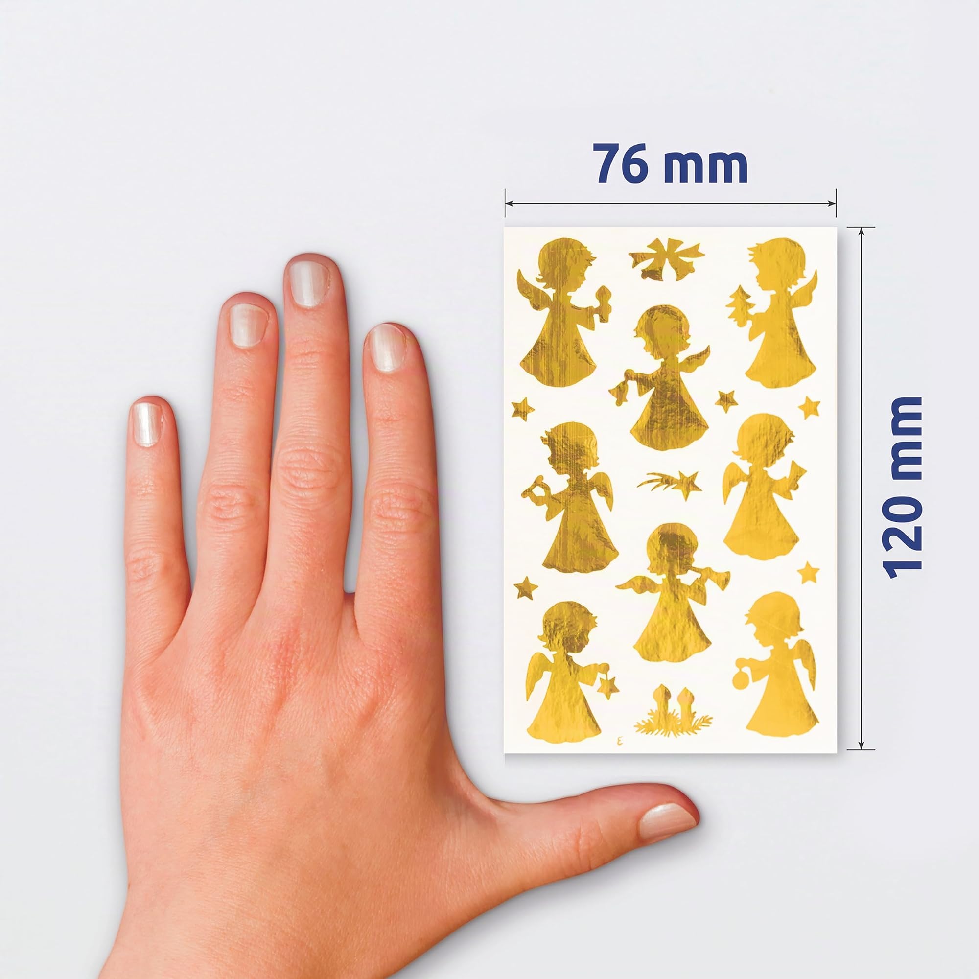 avery-zweckform-z-design-52393-weihnachtsaufkleber-goldene-engel-sterne-32-stick image 3