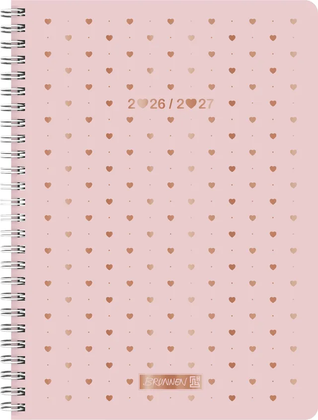 brunnen-sch-lerkalender-style-2026-2027-pretty-pink-a5-2-seiten-1-woche image 1