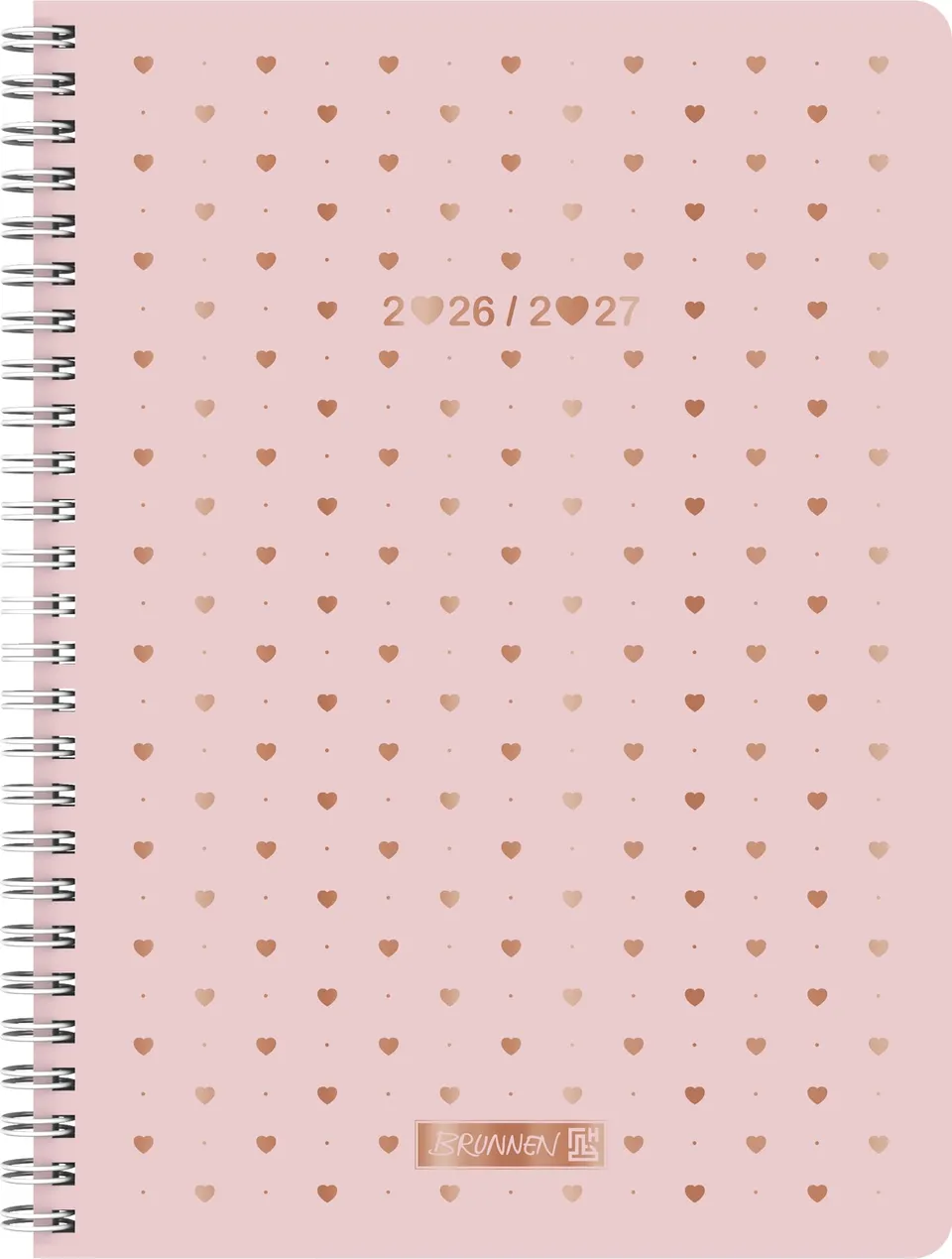 brunnen-sch-lerkalender-style-2026-2027-pretty-pink-a5-2-seiten-1-woche image 1