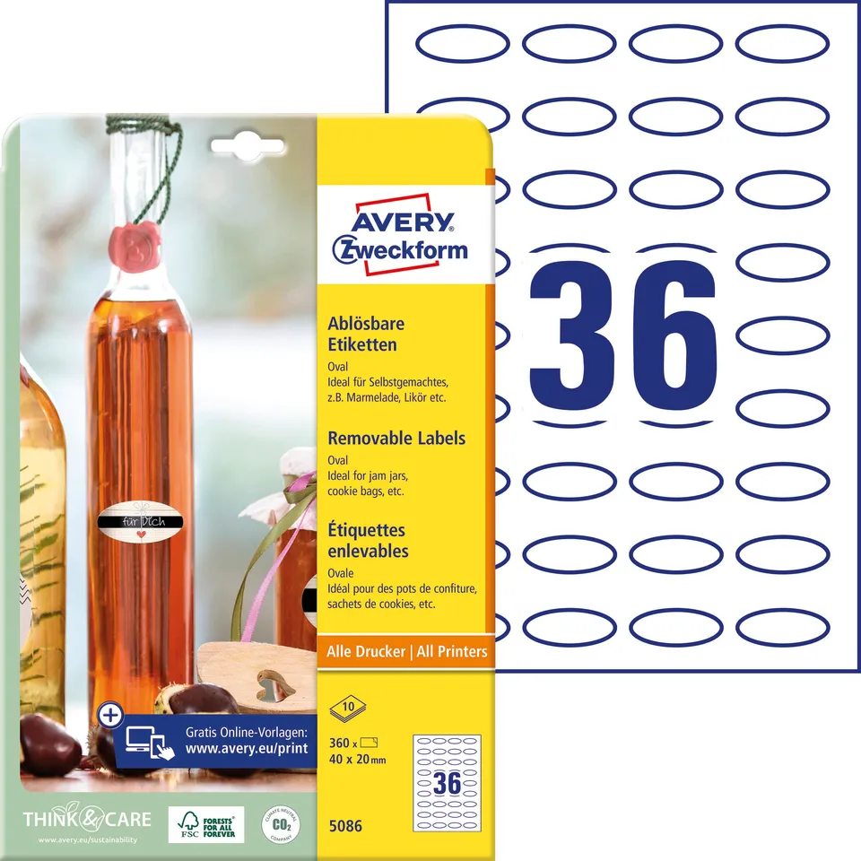 avery-zweckform-5086-flaschenetiketten-oval-40x20-mm-wei-360-st-ck image 1