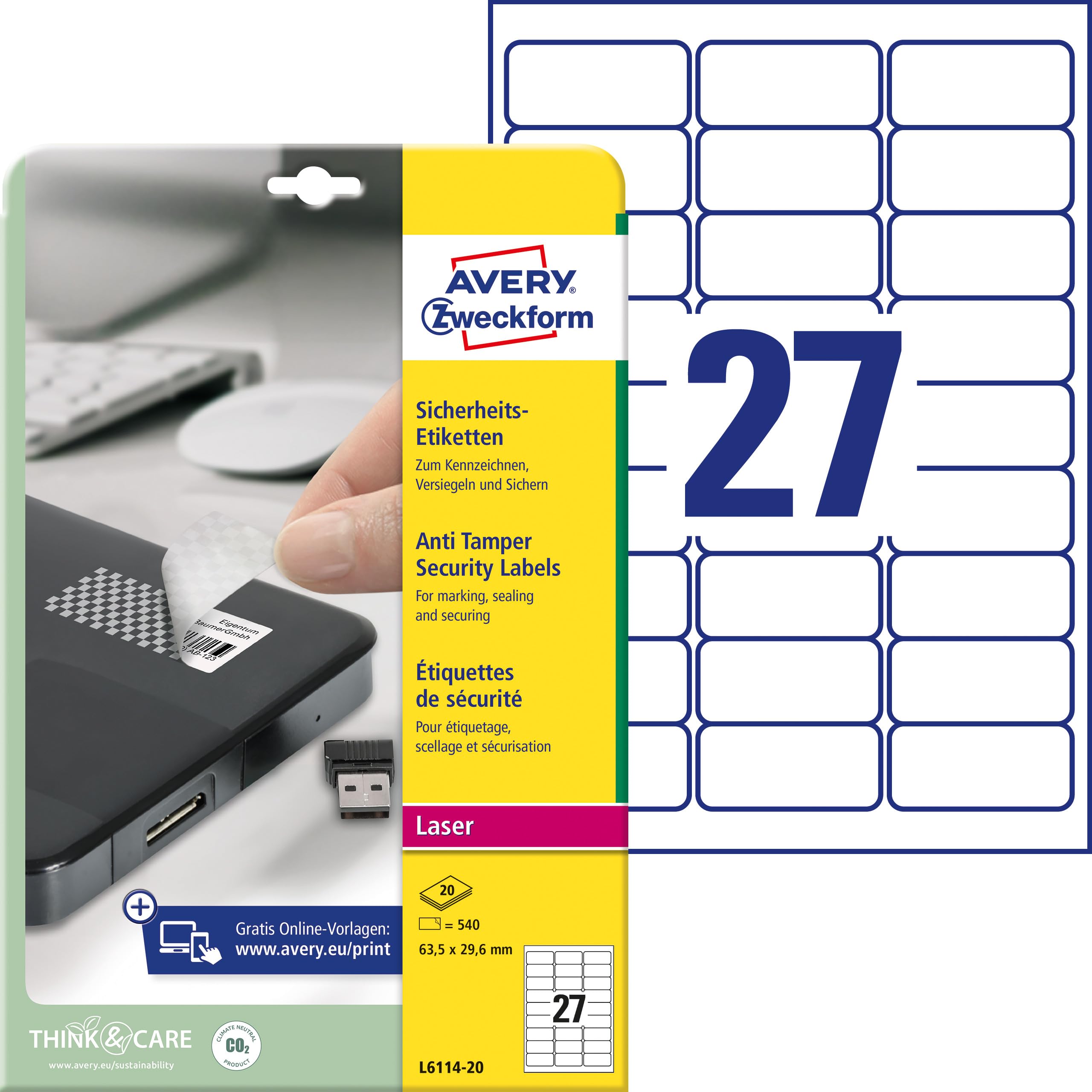 avery-zweckform-l6114-20-sicherheitsetiketten-63-5x29-6mm-wei-540-st-ck image 1