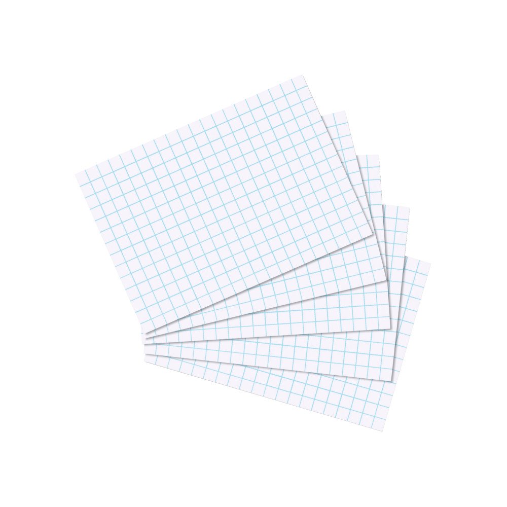 herlitz-karteikarten-a7-kariert-wei-100-st-ck-170-g-m image 1