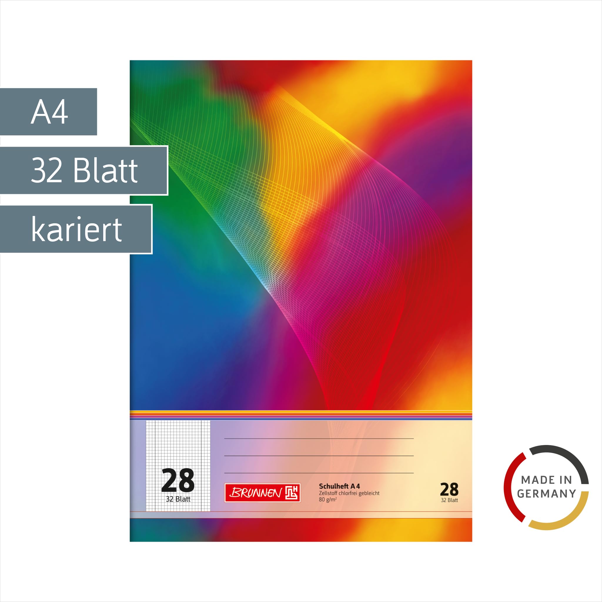 brunnen-schulheft-din-a4-32-blatt-doppelheft-lineatur-28-kariert image 2