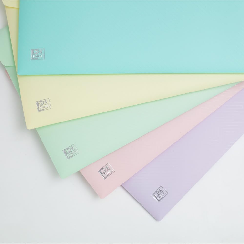 oxford-dokumenten-mappen-a4-kunststoff-pastell-10er-pack image 2