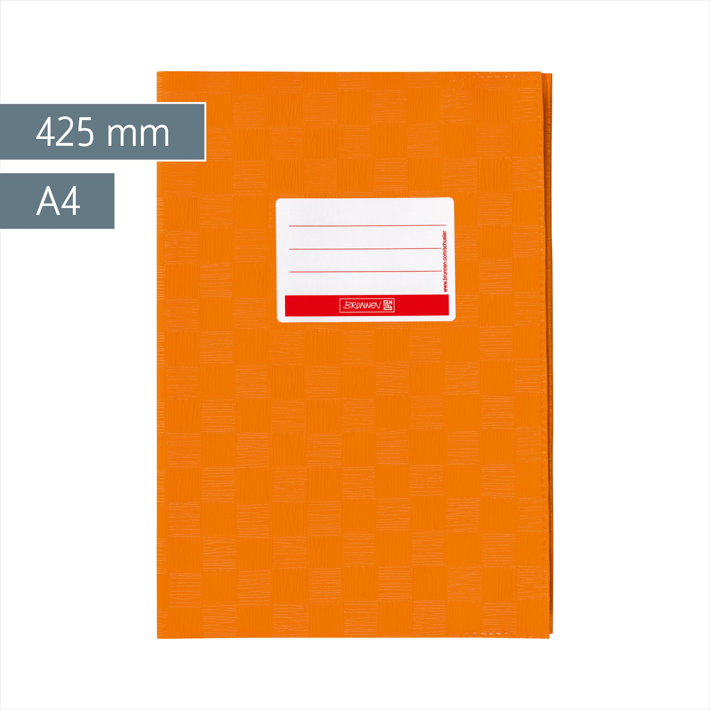 brunnen-hefth-lle-a4-orange-folie-mit-namensschild image 2