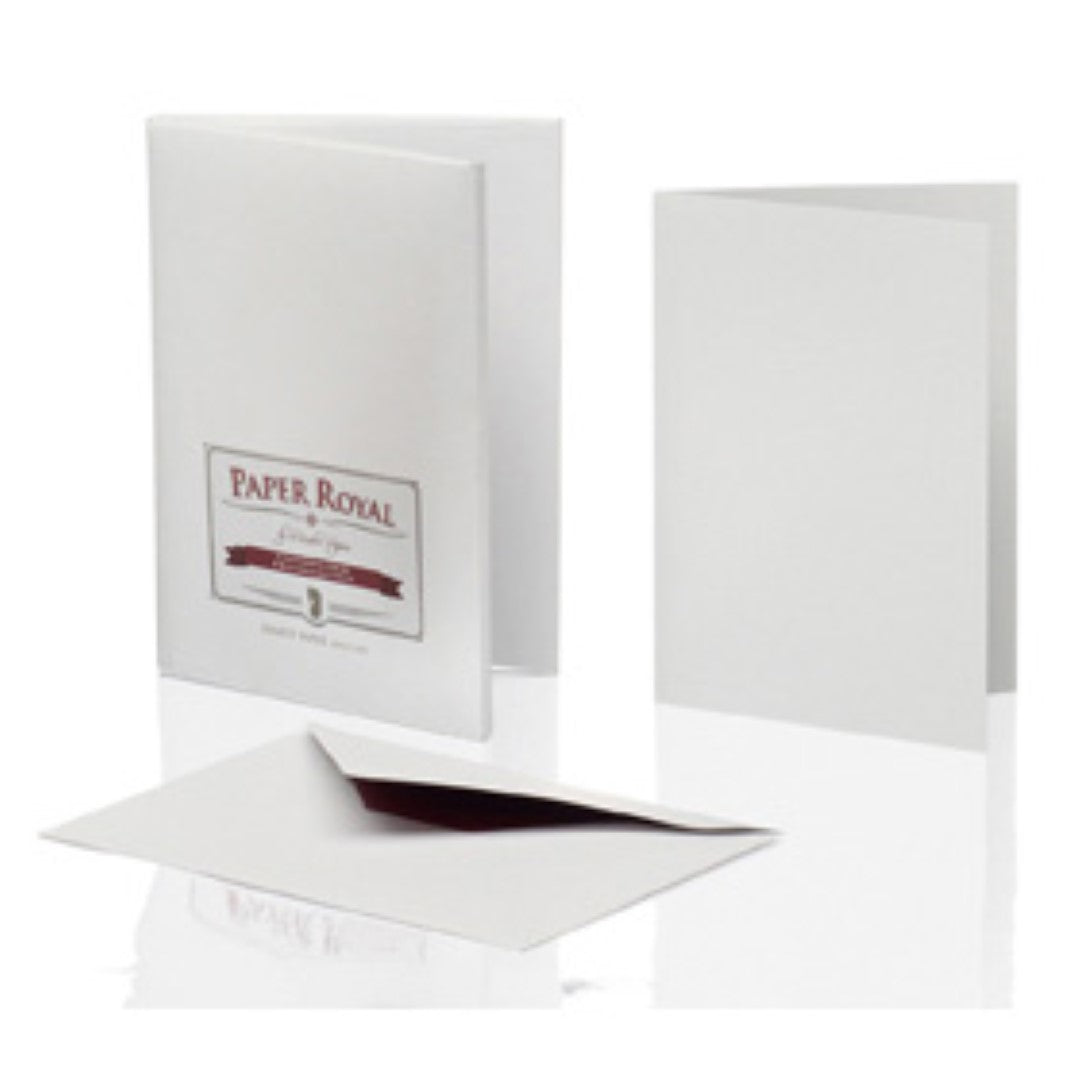 r-ssler-briefpapier-set-8er-grau-gerippt-karten-a6-8-umschl-ge-c6 image 1