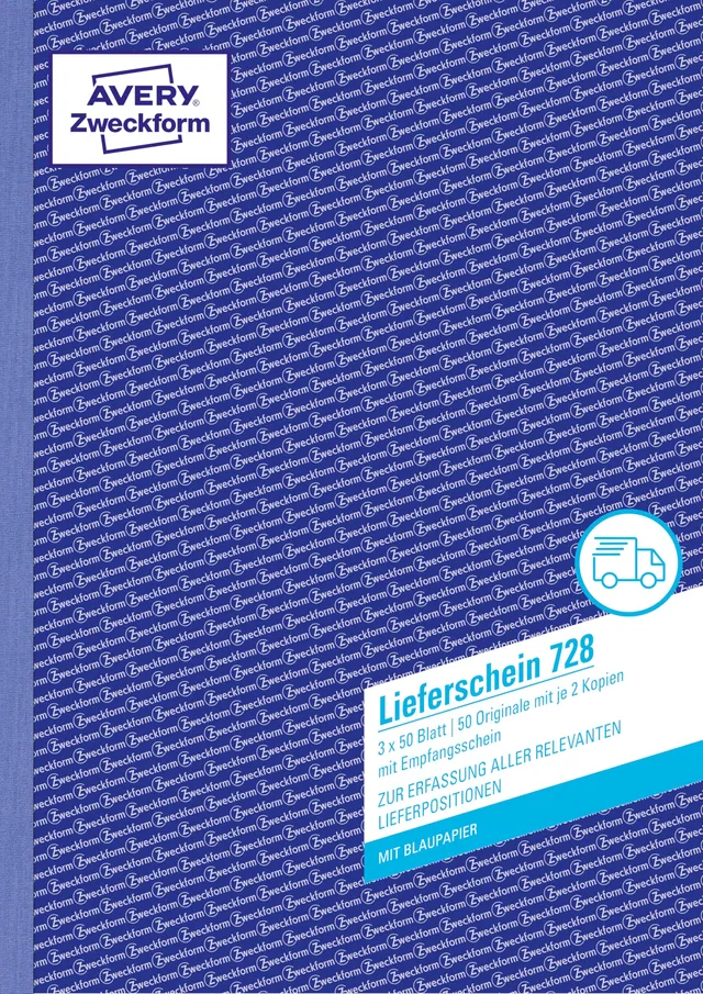 avery-zweckform-728-lieferscheine-a4-mit-blaupapier-3x50-blatt-wei-gelb-rosa image 1